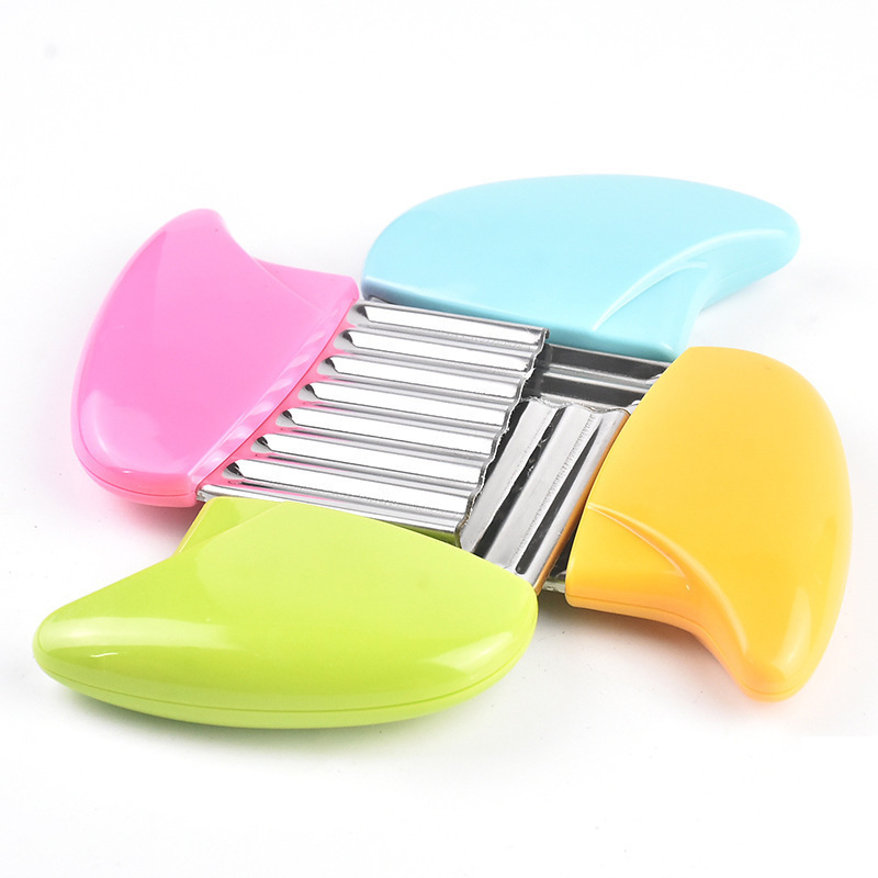Coupe-frites ondulé en acier inoxydable, outils de cuisine pour légumes