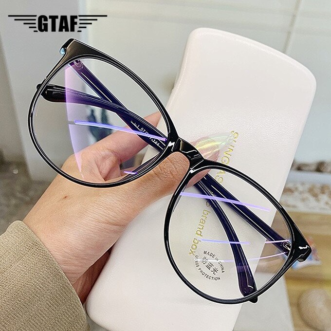 Modo Transparante Computer Leesbril Frame Vrouwen Mannen Ronde Eyewear Blauw Licht Blokkeren Glazen Optische Spektakel Brillen