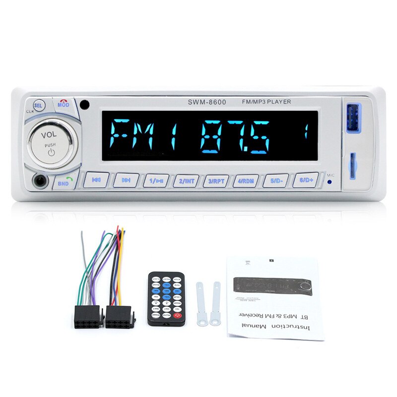 FM AUX Mp3 Car Radio Stereo Receiver 1 Din Auto Controlled Cars Bluetooth Audio Modulator Central Multimedia Android Dvd Player