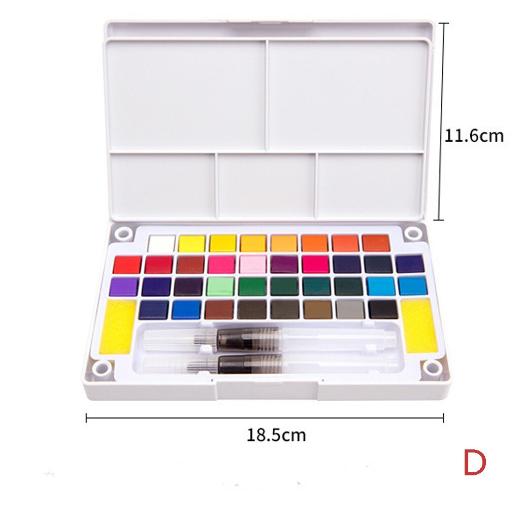 Solid Watercolor Paint Set Paints Watercolor Water Brush Paint Set Art Supplies Art Manufacturing Tools Art Class Supplies#g30: D