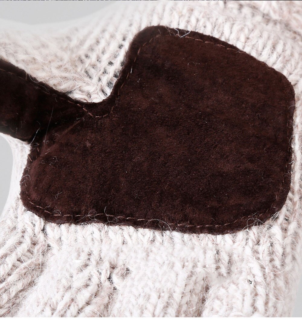unisex Männer Frauen Winter Handschuhe Fahrrad Ich bin Freien Wolle Halb-Klingelton Über kippen Abdeckung Warme Handschuhe guantes invierno luvas de inverno