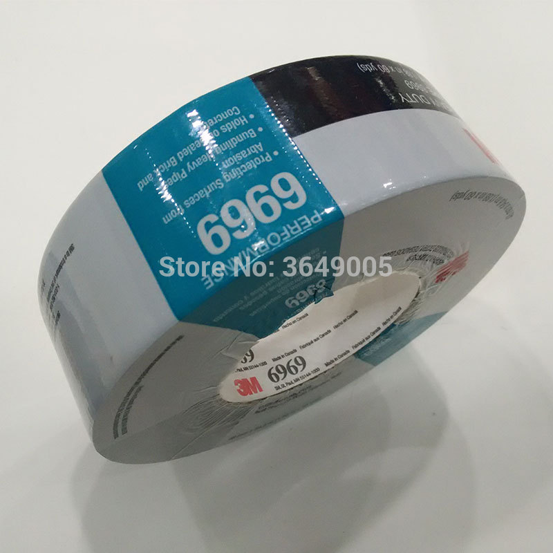 1roll 48mm*54.8m 3M Extra Heavy Duty Duct Tape 6969 With Rubber Adhesive Provide Good Holding Power