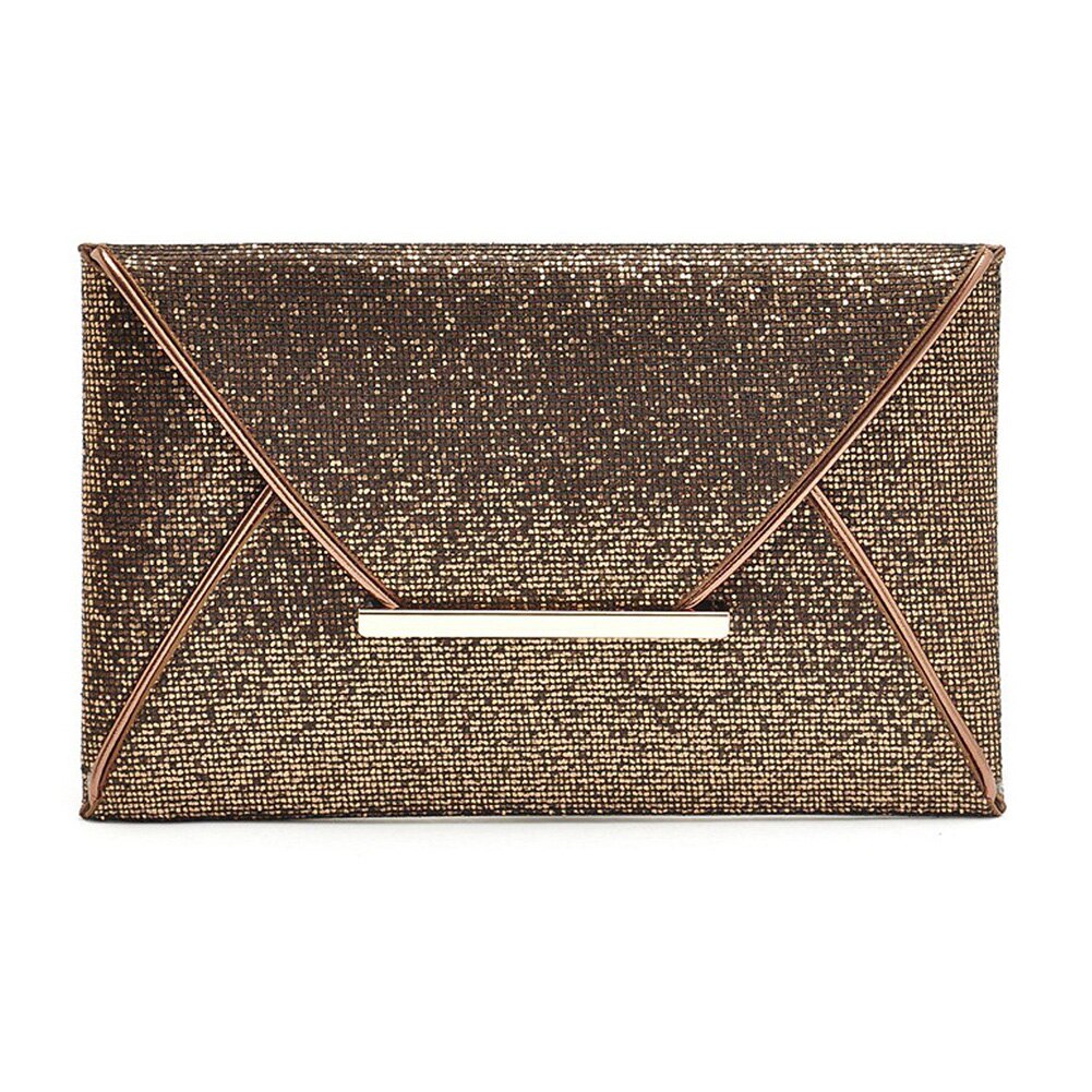 Cosmetica Huwelijkscadeau Banket Mode Glitter Pailletten Dating Avond Party Fonkelende Mobiele Telefoon Draagbare Vrouwen Envelop Tas: Coffee