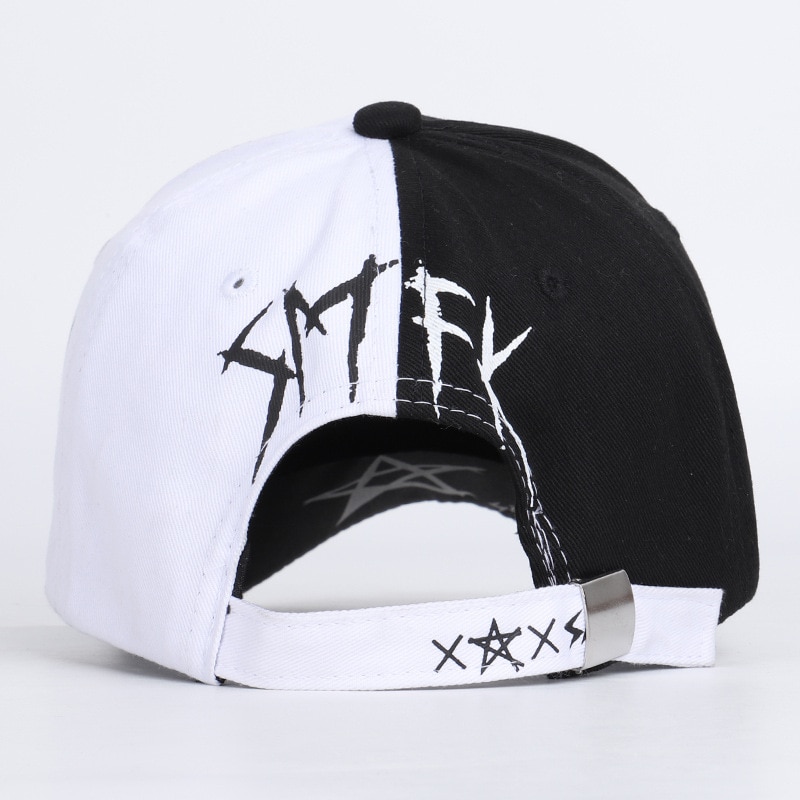 En Witte Kleur Bijpassende Pentagram Graffiti Baseball Cap Student Jonge Mannen En Vrouwen De Lente Zomer Zonnehoed Cap