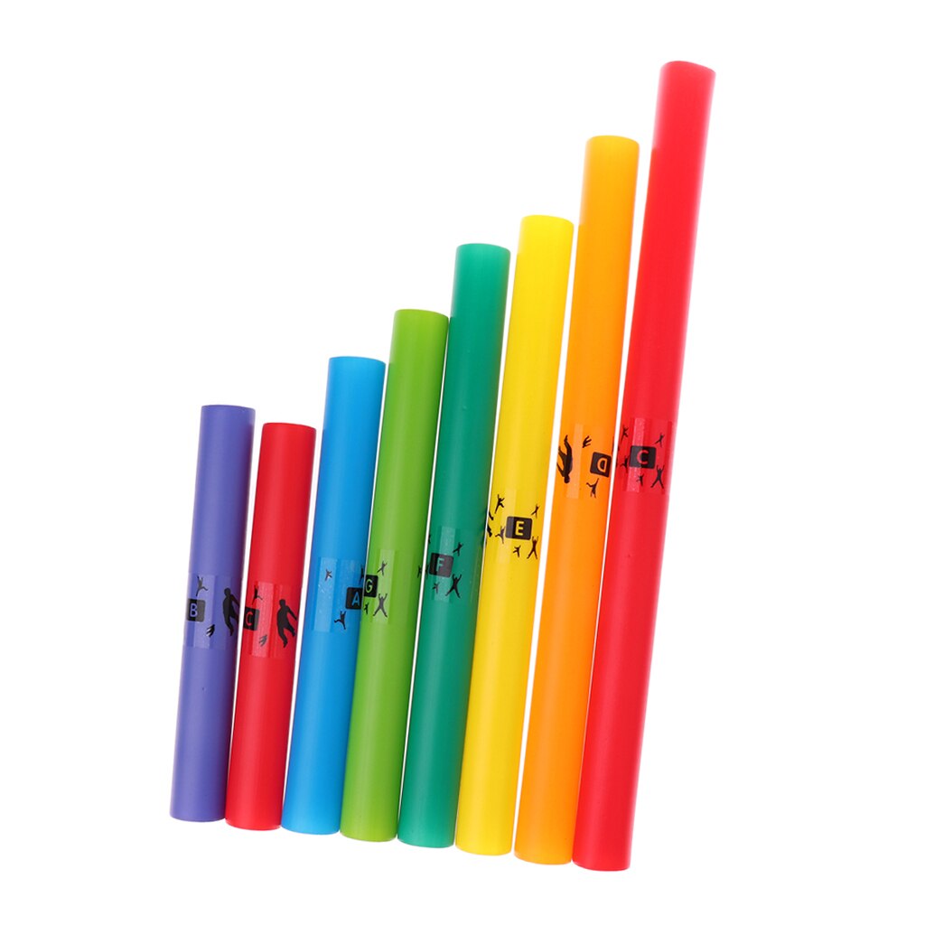 Plastique 8 tons C majeur diatonique échelle ensemble musique Tubes enfants bébé jouets
