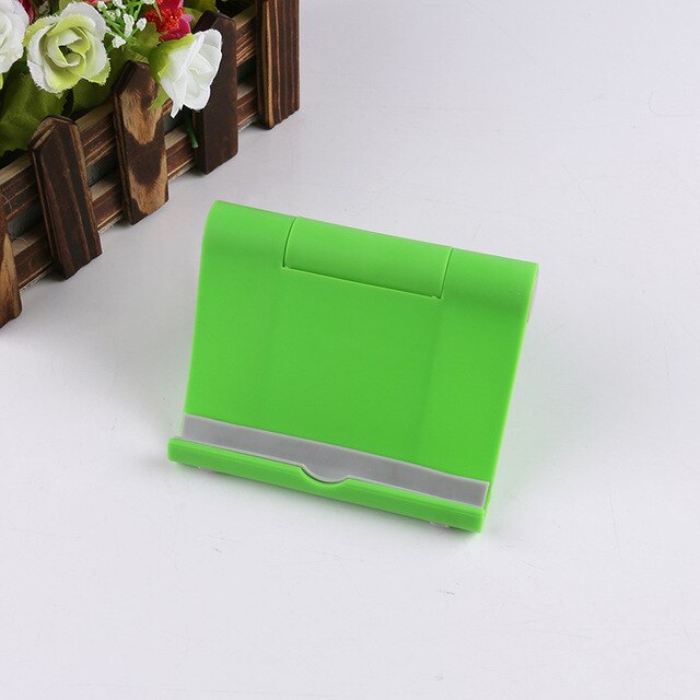 Support universel réglable en plastique pour téléphone portable, pliable, pour iPhone, Huawei, Xiaomi: C11-Green