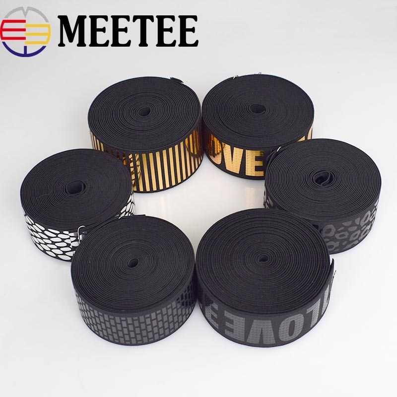 Goud Pailletten Elastische Band Kledingstuk Broek Reflecterende Stretch Elastische Omboordsels Linten Zachte Riemspanning Rubberen Band