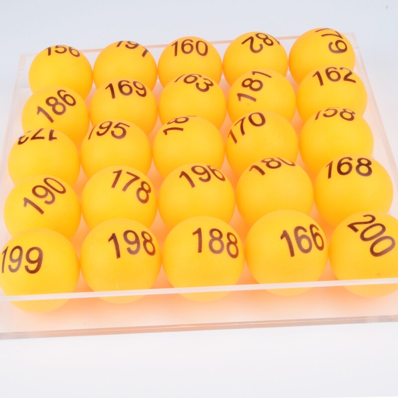 1-50 digital number Lottery ball white/yellow game ball Table tennis Ball award Winning ball Prize draw