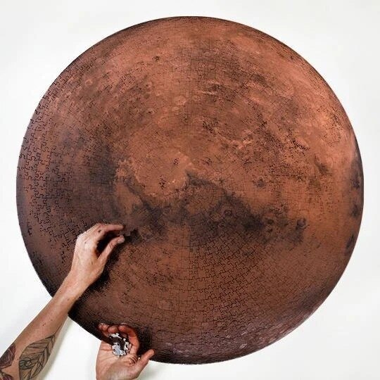 12 stjerne slott puslespill europa, australia , 1000 stykker jord gavner intelligens og reduserer trykk puslespill: mars