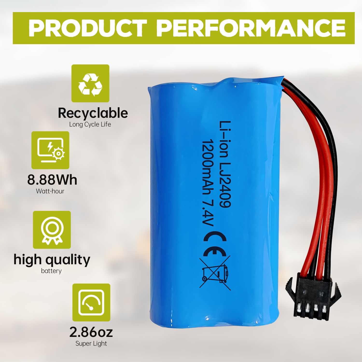 7.4V 1200Mah Lithiumbatterij Met SM-4P 4-Pins Stekker Usb Oplaadkabel Voor Ec08 Rc Boot Rc Auto Model Reservebatterij