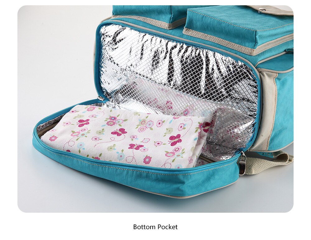 Insular Baby Luierzakken Nylon Baby Luier Tas Grote Capaciteit Mummie Wandelwagen Zakje Rugzak Multi-Functionele Baby Verpleging Tassen