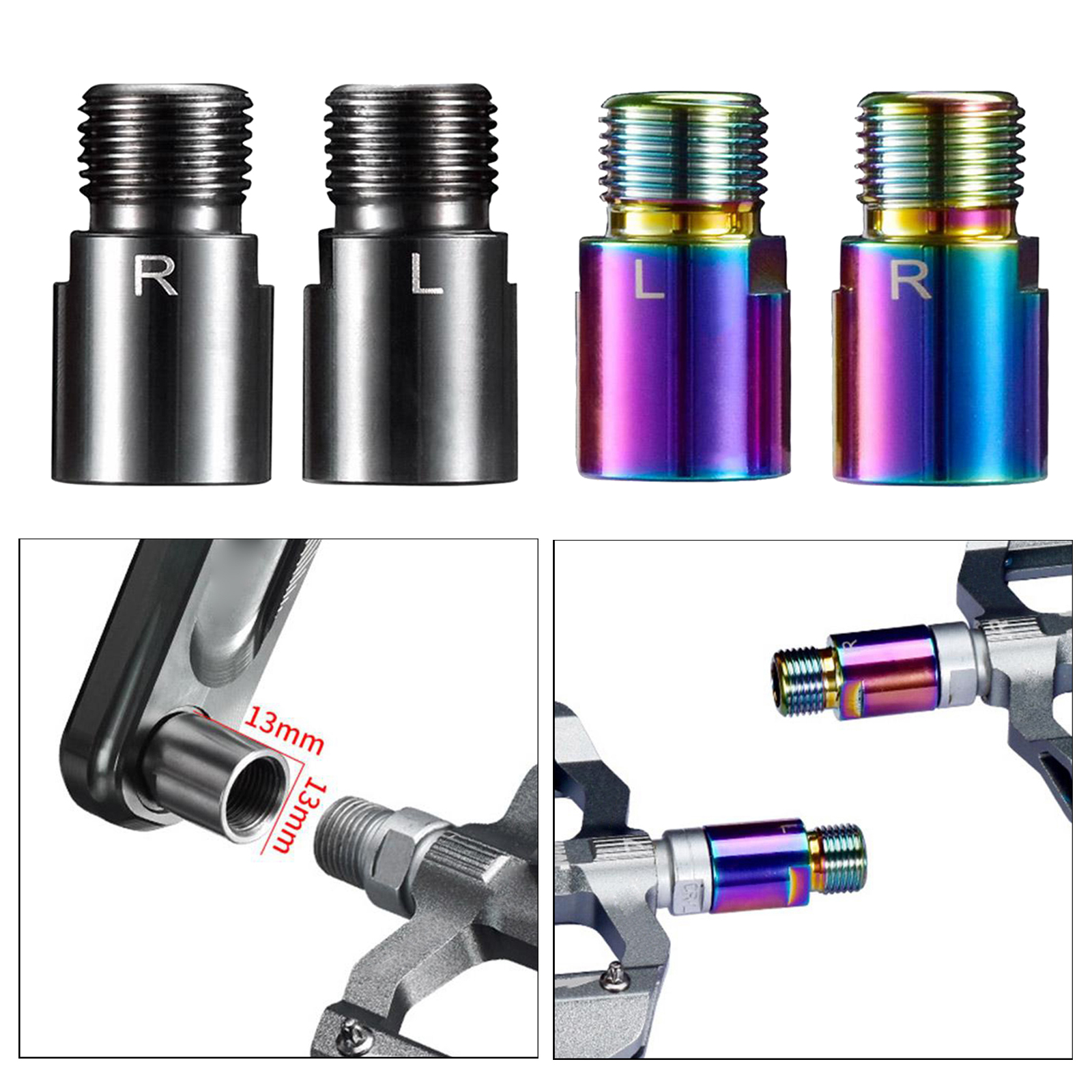Fiets Pedaal Extenders Adapter Mtb Road Bicycke Pedalen Extended 9/16Inch 20Mm