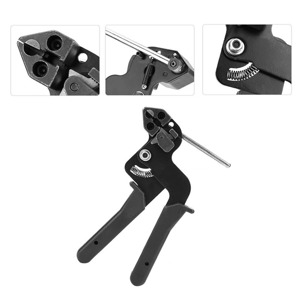 Rvs Cable Tie Gun Spanrol Cutter Tang Hand Cable Tie Fastener Tool Kabelbinder tang Hoge hardheid en sterke