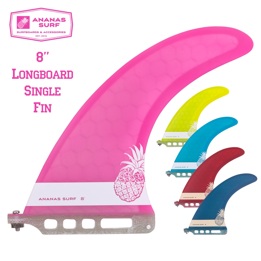 Ananas Surf planche de Surf aileron centre simple boîte aileron 8 "longboard 8 pouces longueur us base sup accessoires performance style noserider