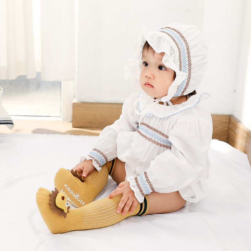 Herfst Winter Baby Jongens Meisjes Sokken Katoen Rubberen Anti-Slip Vloer Sokken Baby Kids Kniekousen Baby Warm thuis Schoenen