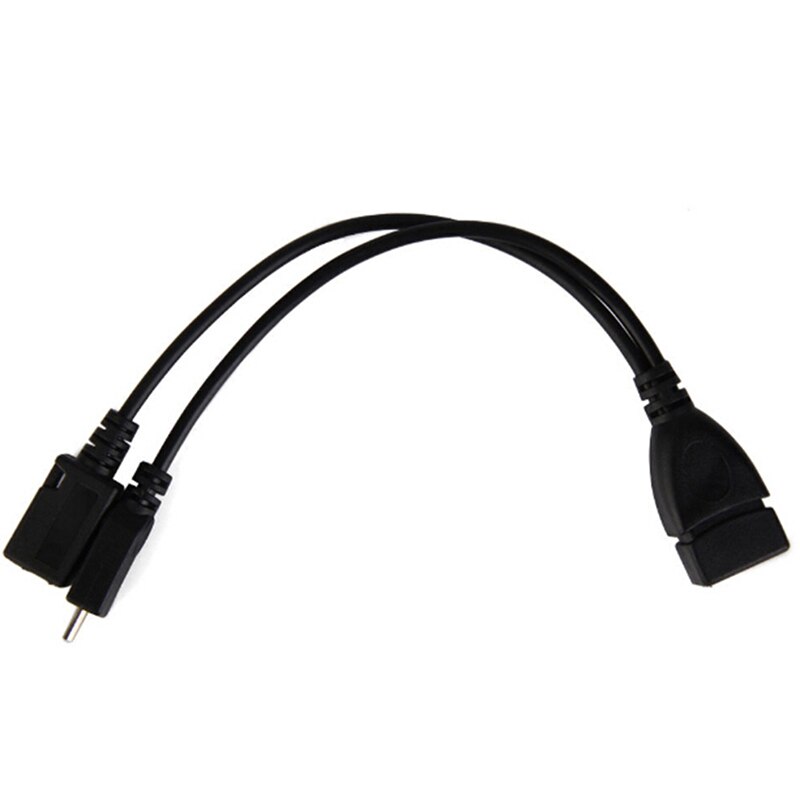 2 In 1 Otg Micro Usb Host Power Y Splitter Usb Adapter Naar Micro 5 Pin Man Vrouw Kabel 20cm