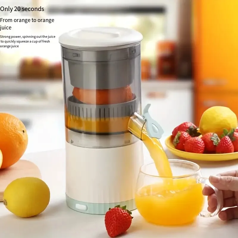 1 exprimidor de cítricos USB eléctrico: máquina portátil de jugo de naranja manos libres, máquina exprimidora de cítricos compacta y eficiente.