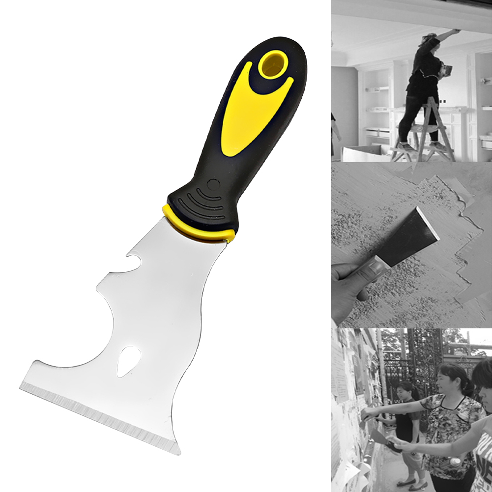9 In 1 Filling Paint Removal Caulk Can Opener Multi-Tool Portable Glass Putty Scraper Durable Stainless Steel