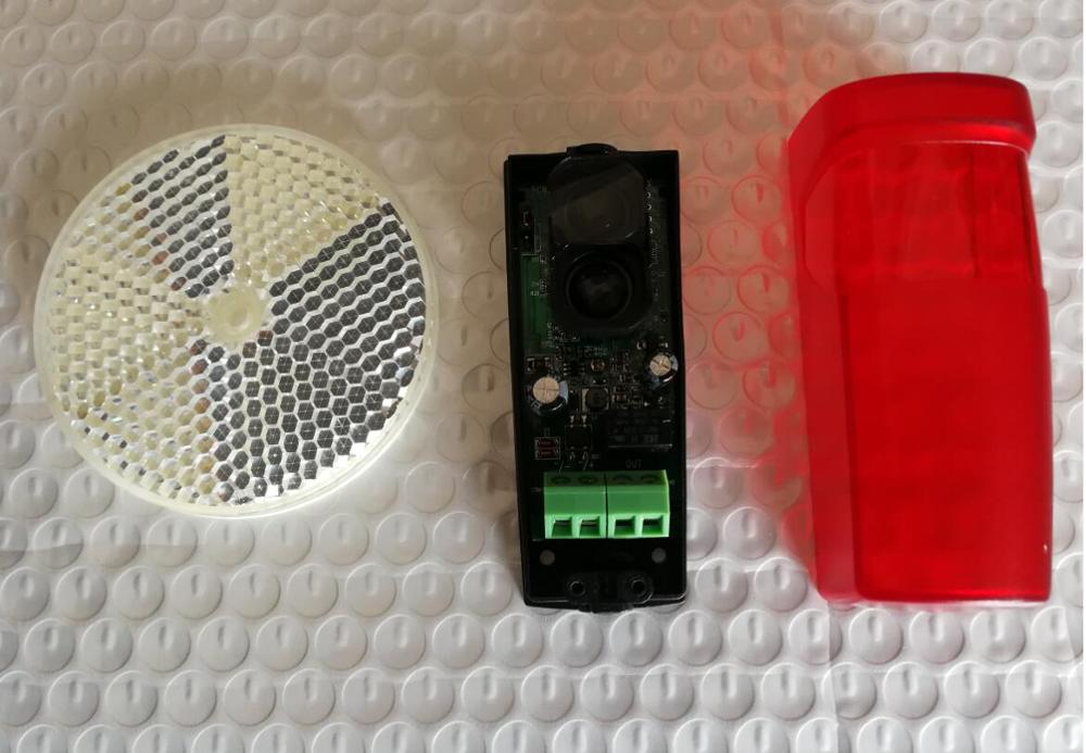 Automated Gate Safe reflective Detector Sensor Swing Sliding Garage Gate Door opener Safety beam Infrared Photocells: 12m range model