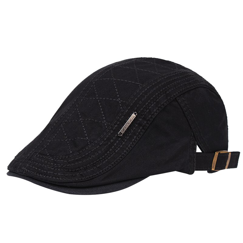 Boina plana a la para hombre, gorro plano de que combina con todo, de newsboy, retro, informal, pintor, novedad de: 1