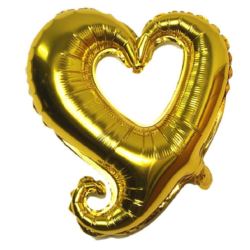 5pcs 18inch Heart Shape Foil Balloons Wedding Happy Birthday Party Year Ballon Event Decoration Celebration Souvenirs Favors: 5pcs-1