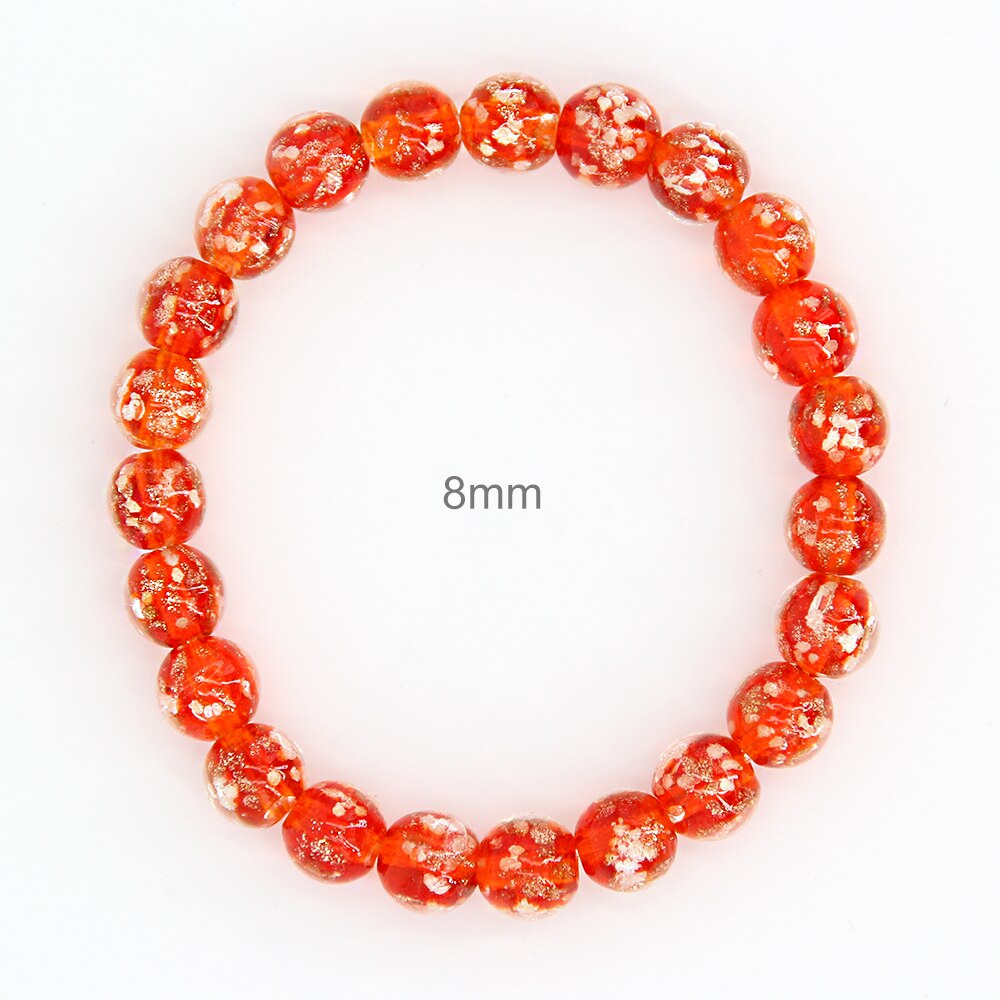 Armbänder für frauen charme für schmuck machen mädchen Rot Armband leucht 810mm Nächtlichen licht Quicksand perlen yoga jóias: 8mm