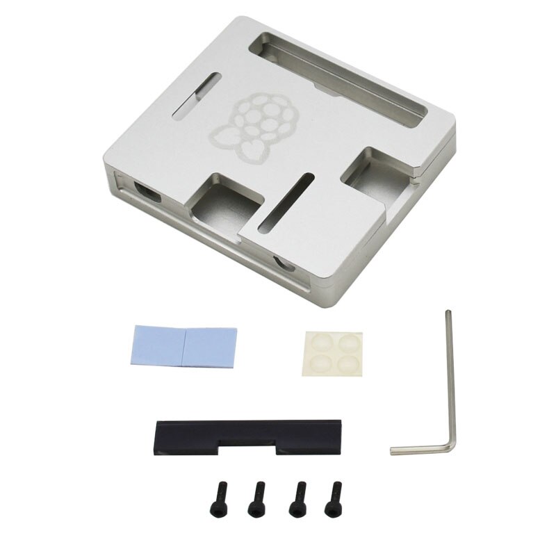 Raspberry Pi 3 Model A+ Case CNC Aluminum Case Ultra-thin Metal Shell for RPI 3 Model A plus Black Enclosure
