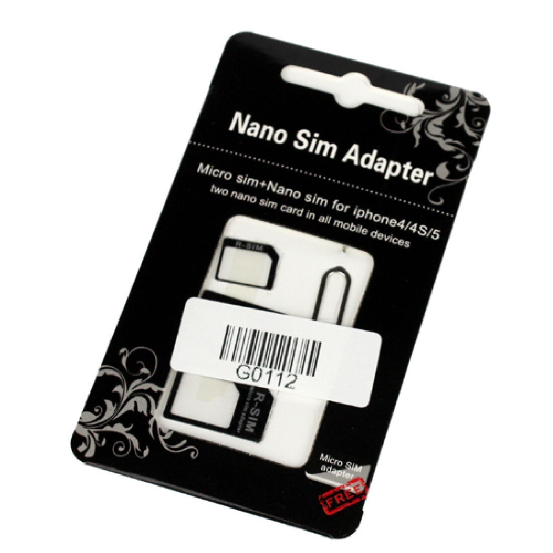 Simkaartadapter 3 in micro simkaartadapter met uitwerppinsleutel retailverpakking voor 1 5/5s/6/6s/  80 70