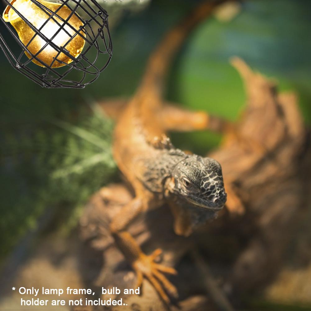 Abat-jour chauffant pour animaux de compagnie fer Vintage lampe Cage abat-jour pour Reptile animal de compagnie couveuse lampe chauffante ampoule garde Cage abat-jour