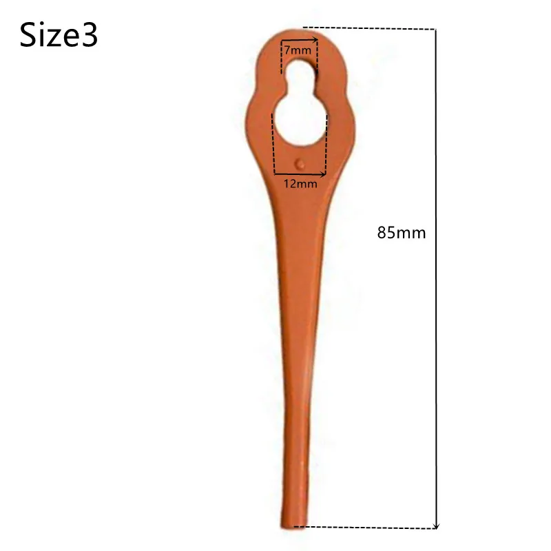 10 Pcs 95mm Mower Blades Plastic For Aldi Ferrex FAR 20-1 20V/40V Cordless Grass Strimmer Garden Tools Accessories