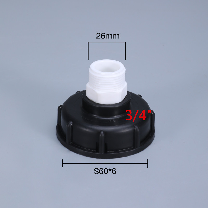 IBC Hose Adapter Reducer Connector Water Tank Fitting 2'' Standard Coarse Thread Durable Garden Hose Pipe Switch Fittings: 4