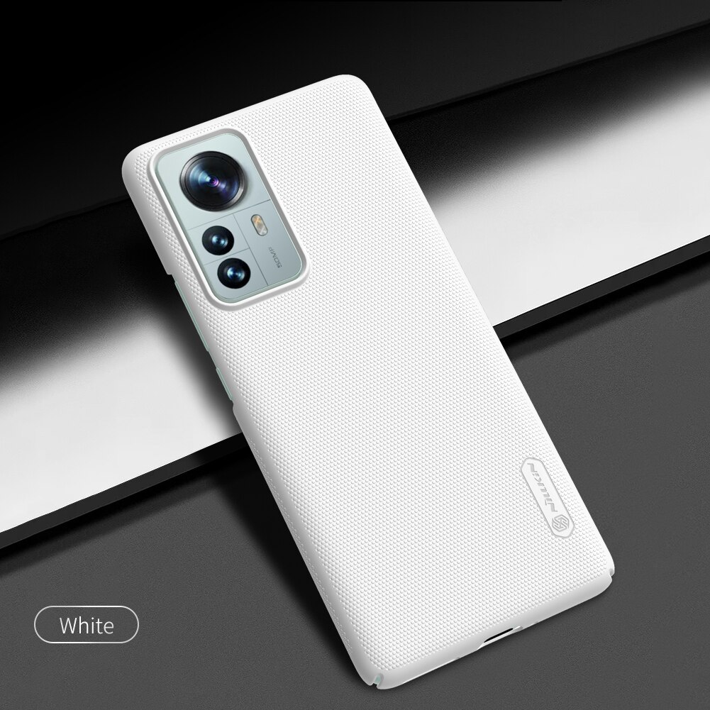 Capinha Para Xiaomi Mi12 Pro Nillkin Escudo Fosco PC Dura De Volta Capa Para XiaoMi Mi 12 Pro 12X 5G: For Mi 12 / White