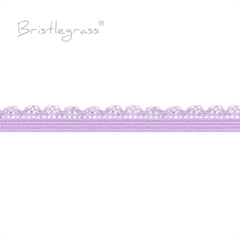 BRISTLEGRASS 2 5 10 Yard 3/8 "10mm Picot pętli Frilly koronki wykończenia gumki dekoracyjne elastan zespoły pałąk bielizna sztuka szycia