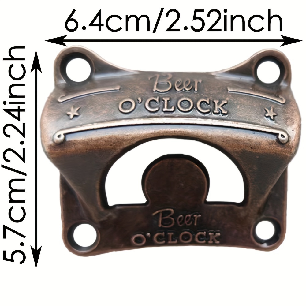 1/5/10 st flasköppnare med "ölklockan" väggmonterad retro grill gör-det-själv solid ölöppnare verktyg bar dekorativ öppnare köksprylar