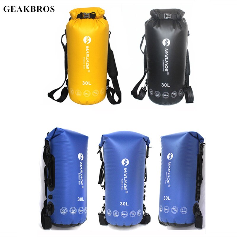 Bolsa seca de Trekking de 30l, mochila de Camping al aire libre, Cubo de almacenamiento para Río, Rafting, kayak, canoa, viaje