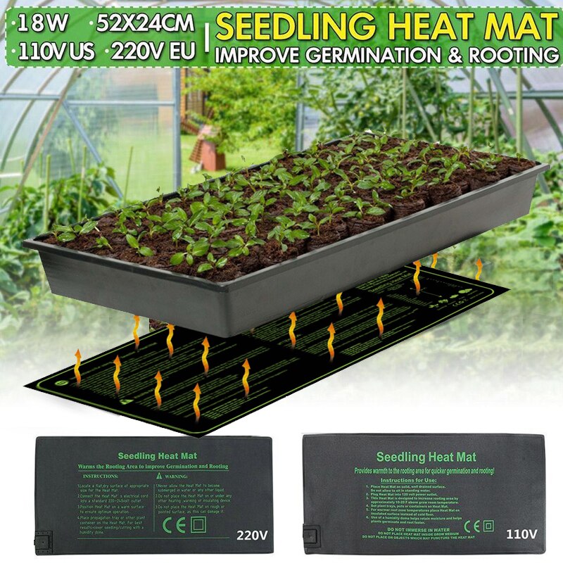 Plant Hydroponic Heating Pad Propagator Heat Mat Waterproof Warmer Bed Mat For Seed Germination Plant Seedling Heat Mat