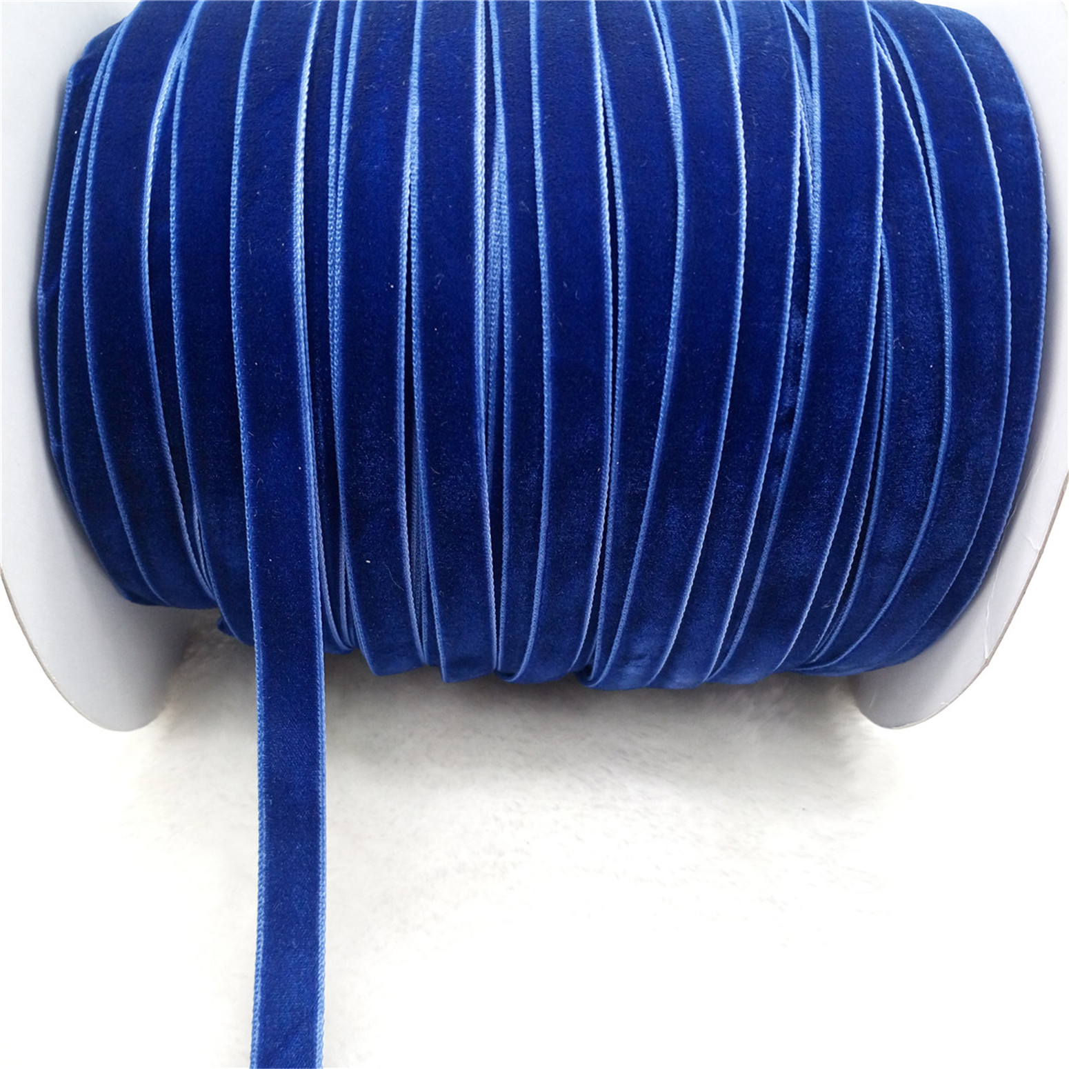 Ruban de velours étincelant, nœuds de cheveux bricolage, rubans pour l'artisanat, artisanat de couture, décorations de Noël, 5 mètres, 10mm de large: Ivoire