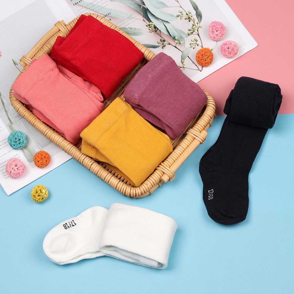 Baby Candy Kleur Panty Warme Gebreide Lange Kous Zachte Comfortabele Katoenen Panty Ademend Zweet-Absorberende Dans Panty
