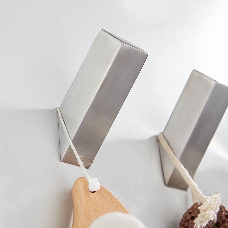 304 Stainless Steel Coat Hooks Heavy Duty Wall Mounted Vintage Single Organizer Hangers, Robe Hat Keys Rack Hat Hanger