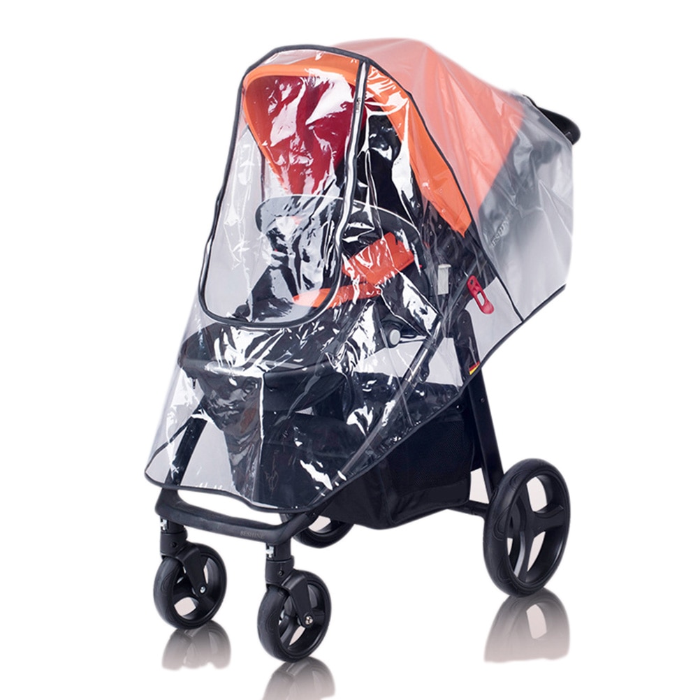 Baby stroller PEVA Rain Cover Universal Wind Dust Shield with windows For Strollers accessories Rain Cover Transparent