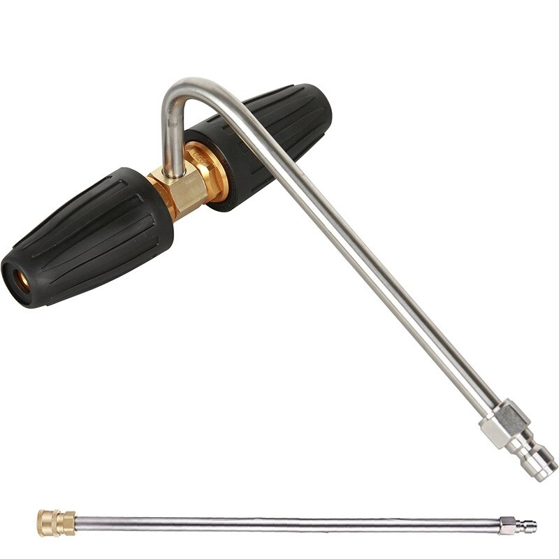 1/4 tommer højtryks dobbelt roterende dyse , 360 grader 4000 psi turbo dyse med lige stang til bilvask, have: Default Title