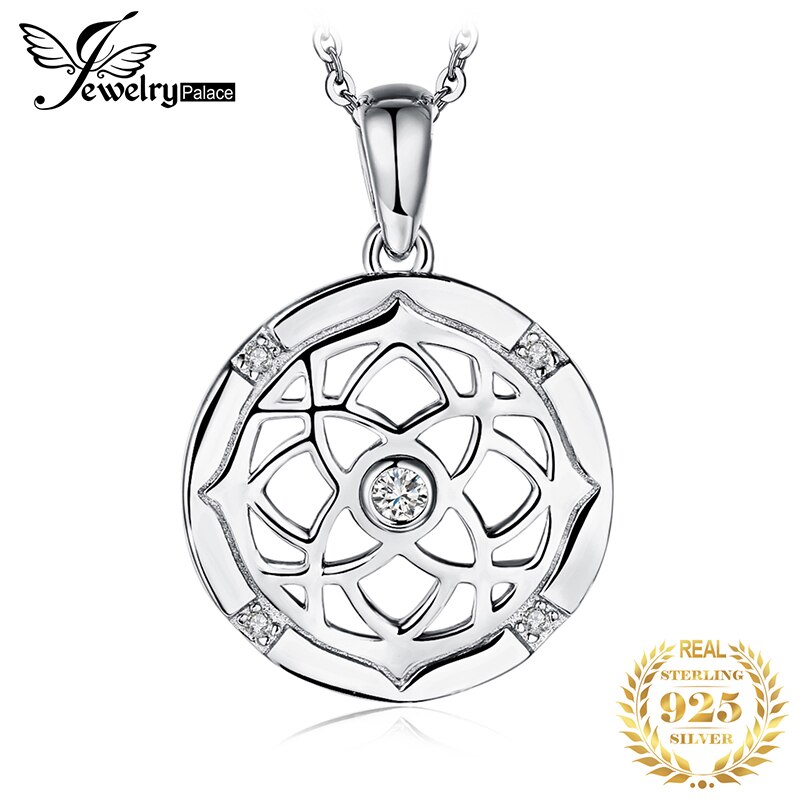 Irish Celtics Knot Silver Pendant Necklace 925 Sterling Silver Choker Statement Necklace Women Silver 925 Jewelry No Chain