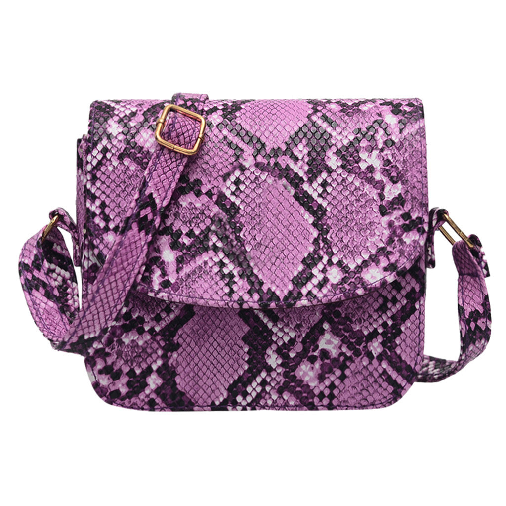 JINBAOLAI Crossbody Bags for Women Outdoor Hasp Serpentine Messenger Bag Phone shoulder Bag women's handbags bolso hombre#603g25: Purple