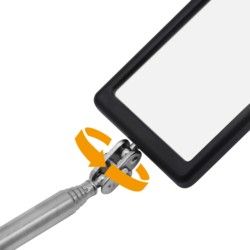 Endoscópio de chassi de automóvel 360 ° Espelhos telescópicos ângulo led luz ampliação espelho de inspeção ferramentas de detecção de reparo de carro