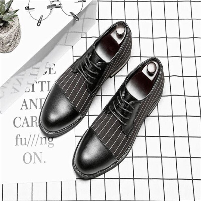 Zapatos de vestir de cuero con punta puntiaguda para Hombre, mocasines clásicos, calzado Formal de negocios, a la
