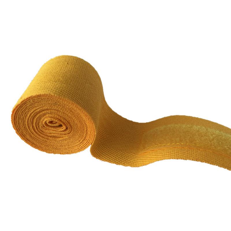 Coton Sangles Boxe bandage Avec Muay Thai Boxe Sanda Taekwondo Boxe Poignet Sangles Équipement De Conditionnement Physique: Jaune