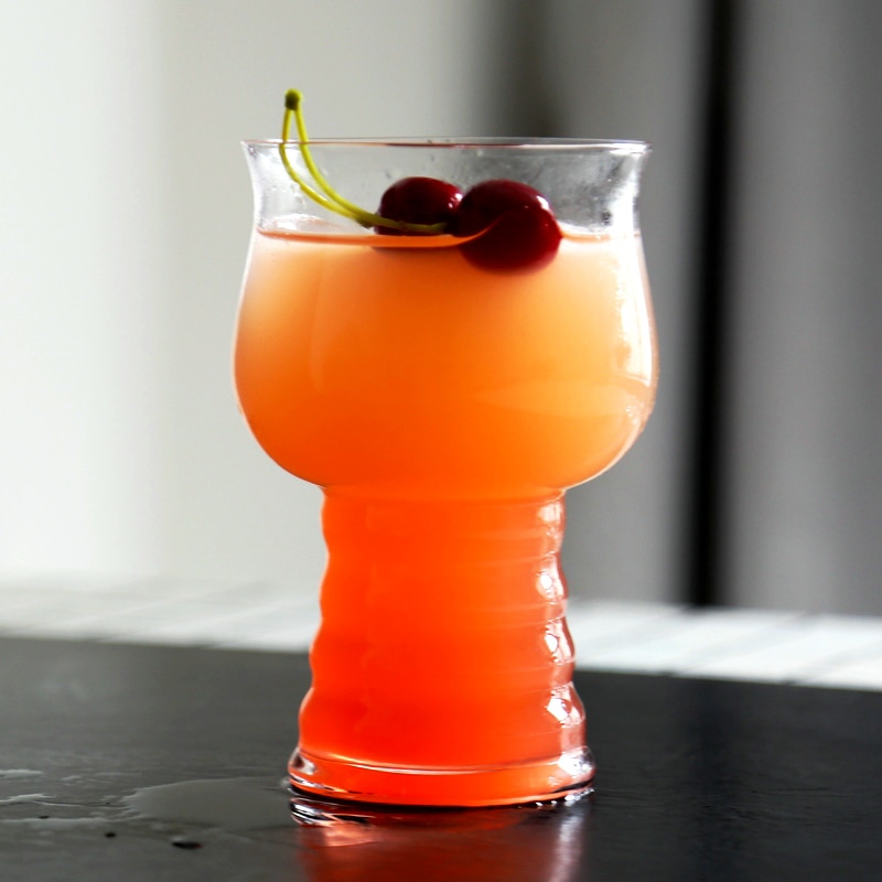 4PCS Pina Colada Glass Cocktail Glass Set of 4