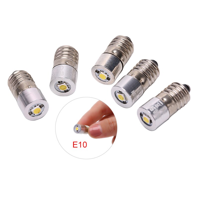 E10 Lampe De Poche Ampoule De Rechange Torches Lampe de Travail P13.5S BA9 0.5W LED DC3V 4.5v 6V 7.5v 9v 12v froid!