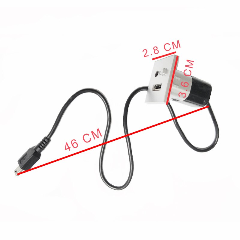 Voor Ford Focus MK2 USB/AUX Slot interfaces Plug Knop + Kabel Interface Met Mini USB Kabel Adapter Accessoires