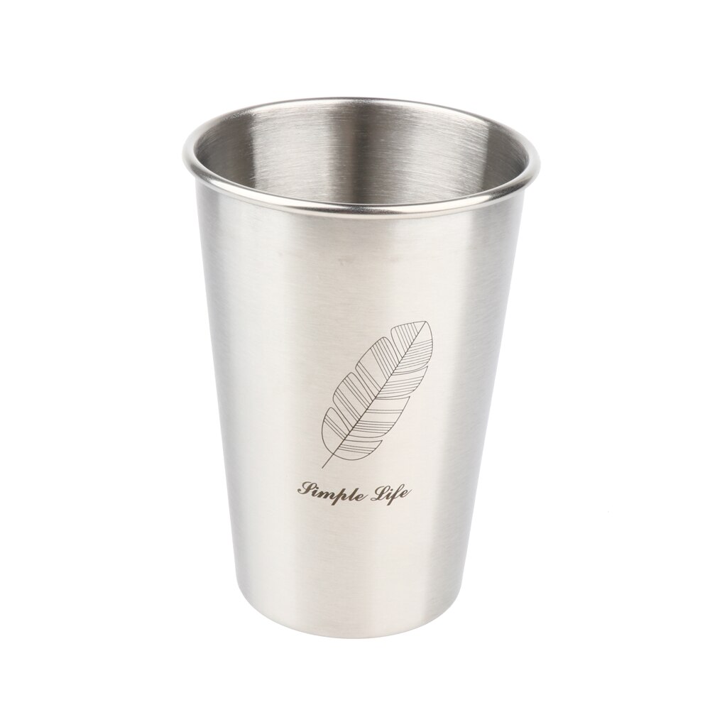 Stainless Steel Beer Mug Coffee Juice Mug Water Mug Cup 350 /500ml Adult Kid: A 500ml